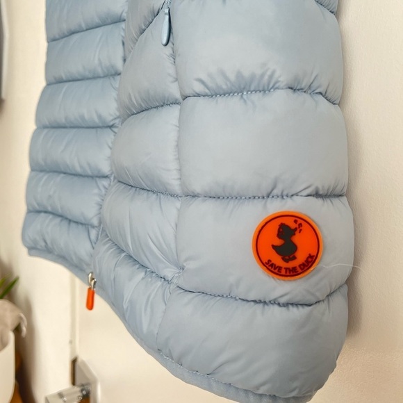 SAVE THE DUCK Light Blue Puffer Vest - Picture 5 of 7